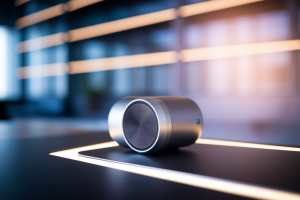 bureau-moderne-gadget-futuriste-design-flou