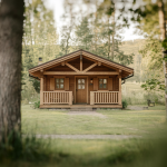 chalet-bois-foret-porche