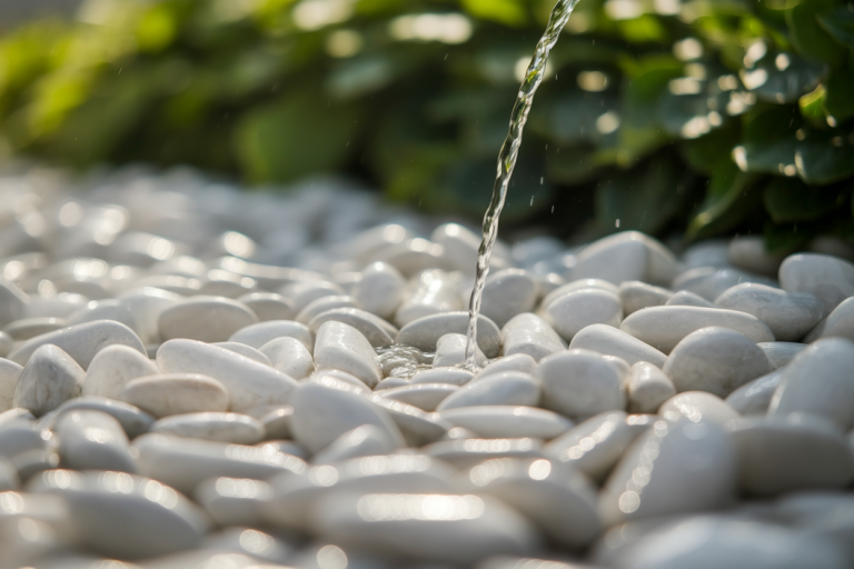 galets-blancs-eau-versee-feuillage