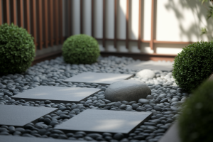 jardin-minimaliste-galets-zen-arbustes