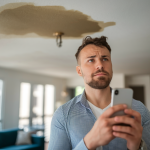 locataire-plafond-tache-eau-smartphone