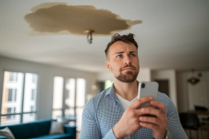 locataire-plafond-tache-eau-smartphone