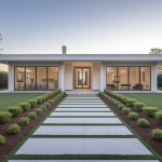 maison-moderne-baies-vitrees-jardin