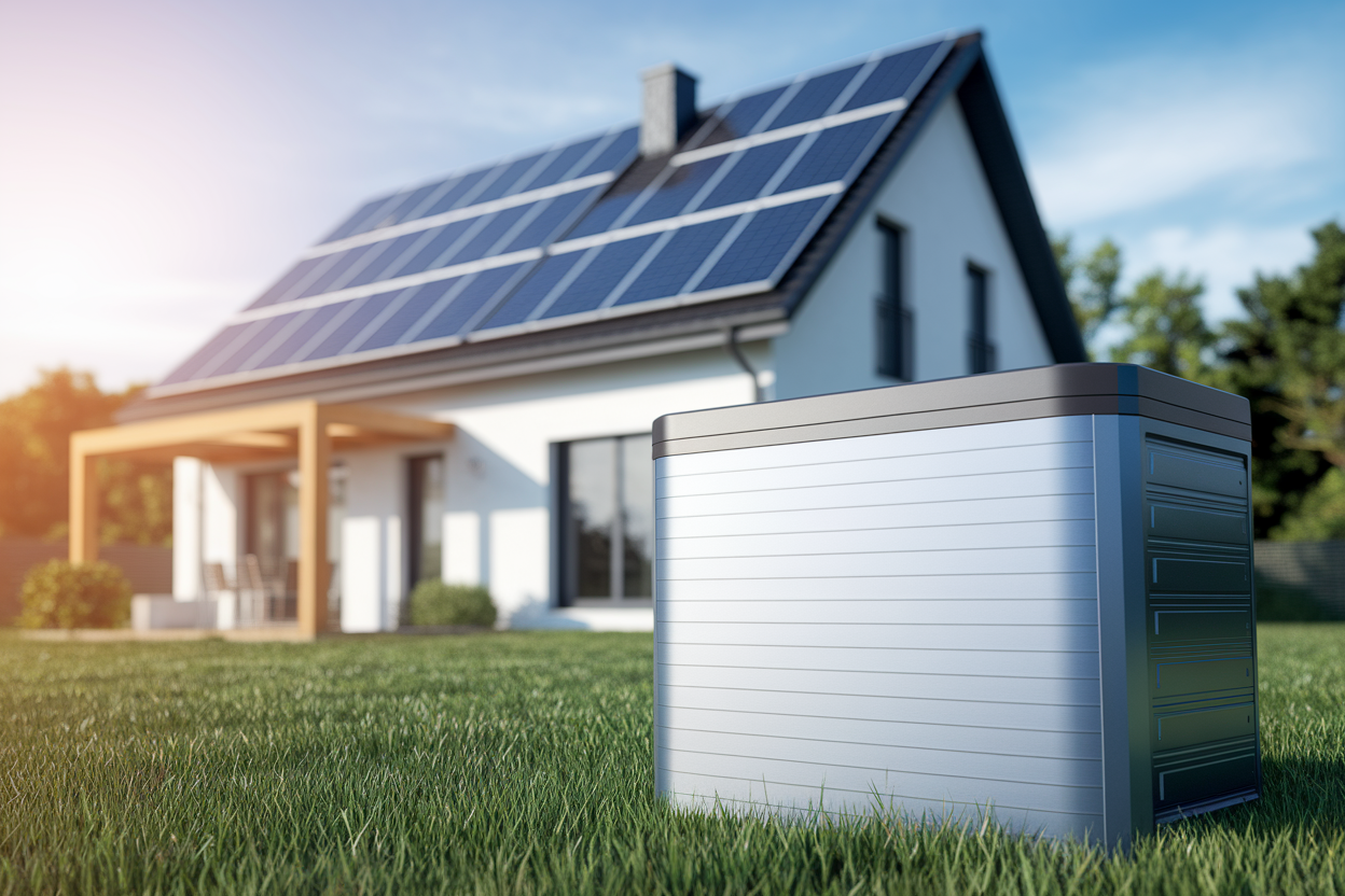 maison-moderne-panneaux-solaires-batterie-solaire
