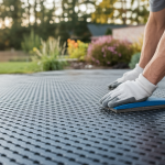 ouvrier-mains-outils-pavage-permeable