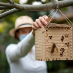personne-dos-piege-frelon-asiatique-arbre