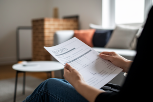 personne-lecture-finances-salon-brique