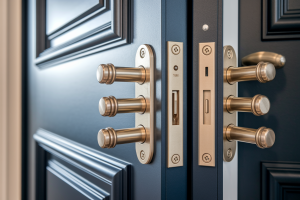 porte-serrure-multipoints-gros-plan-securite
