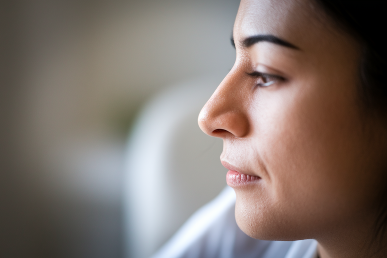 profil-nez-flou-environnement-medical