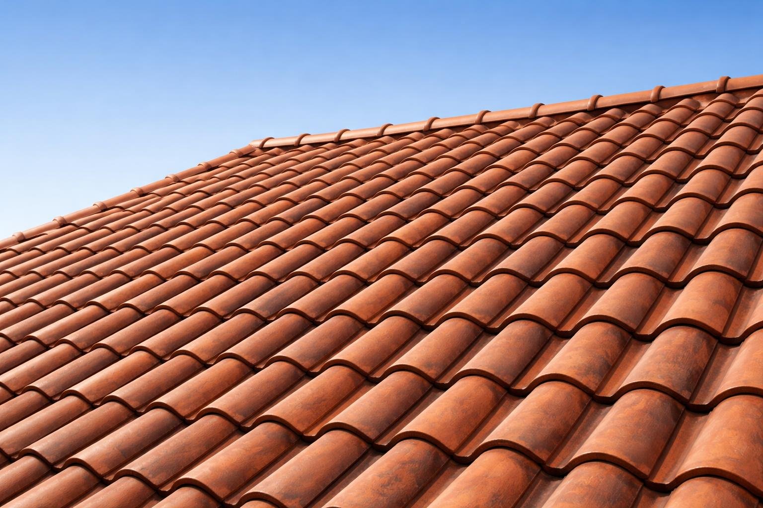 toit-tuiles-texture-ciel-bleu