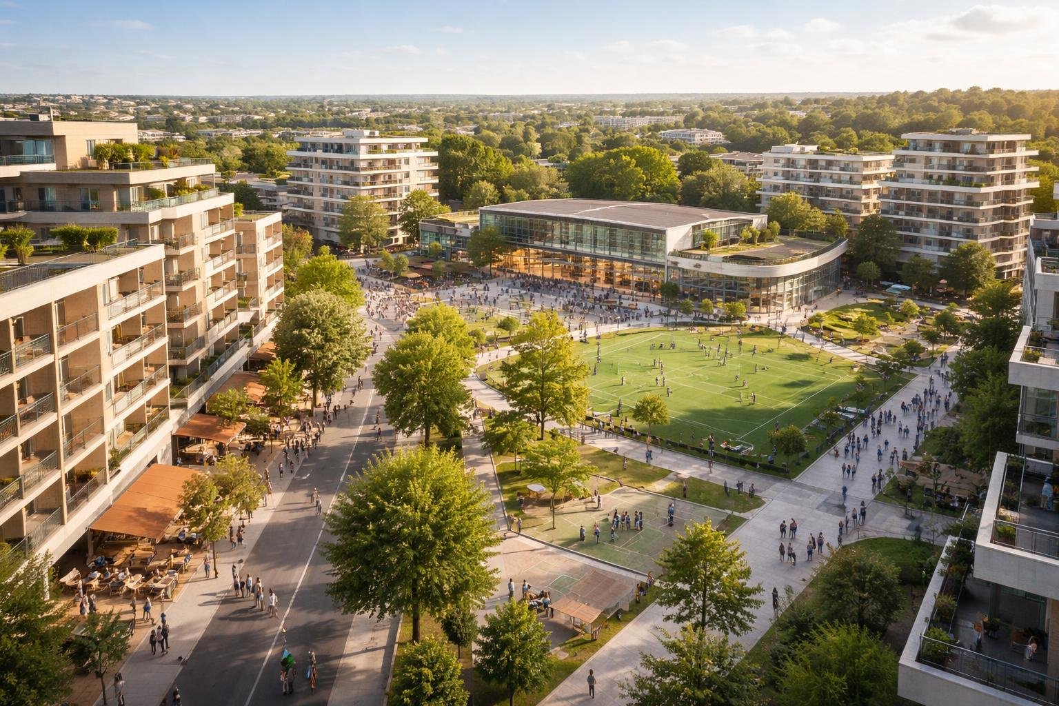quarier-caen-batiments-modernes-espaces-verts