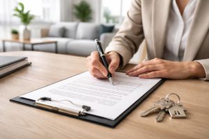 personne-signature-document-cles-table