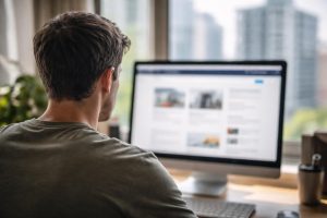 personne-dos-ecran-ordinateur-immeubles