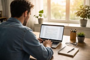 bureau-moderne-ordinateur-lumiere-soleil