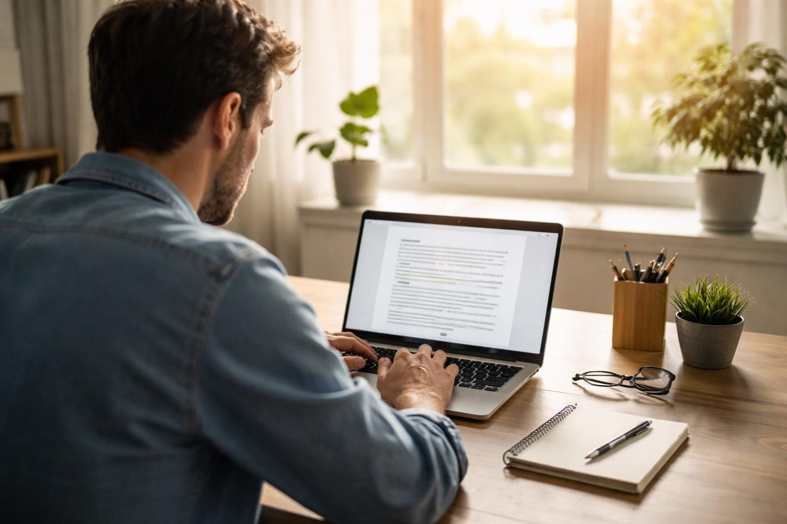 bureau-moderne-ordinateur-lumiere-soleil