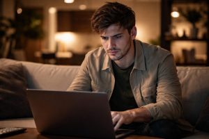 jeune-adulte-canape-ordinateur-salon