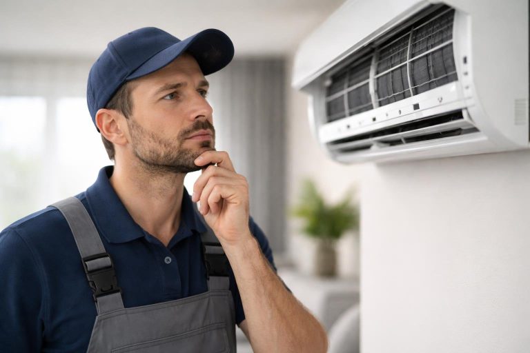 technicien-unite-ventilation-interieur-moderne