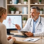 medecin-patiente-bureau-moderne-diagramme