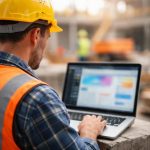 ouvrier-construction-ordinateur-site-chantier