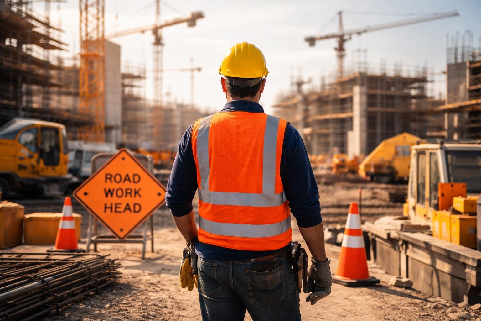 ouvrier-casque-gilet-chantier-grues