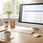 bureau-moderne-ordinateur-tasse-cafe