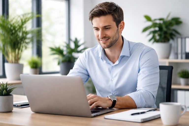 professionnel-ordinateur-bureau-plantes-fenetre
